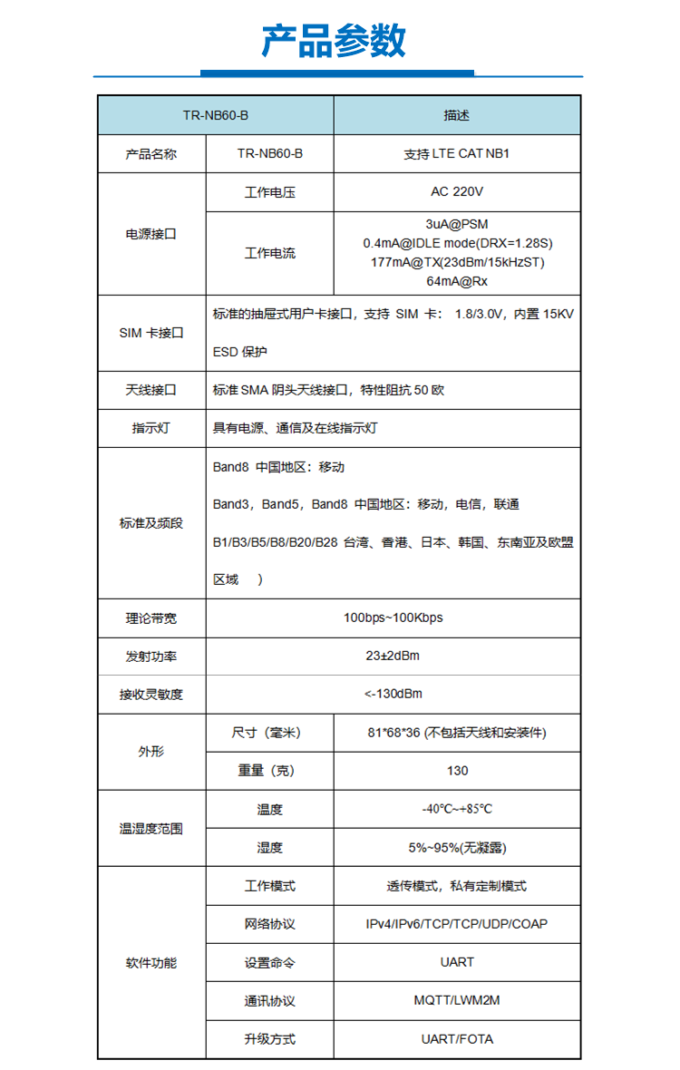 腾锐TR-NB60-B